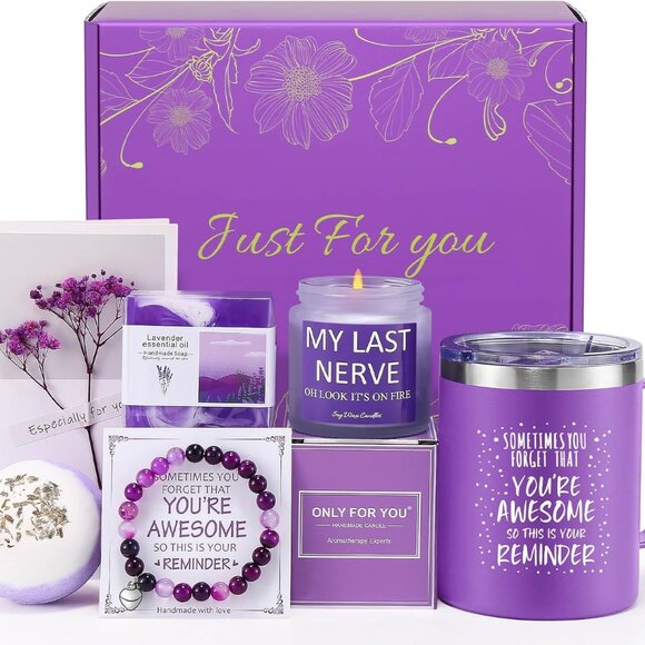 Birthday Gifts for Women, Relaxing Spa Gift Basket Set , Unique Gifts for Her, F,New Products : American Fashion Style Bags On Sale